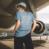T-shirt Blue Airline